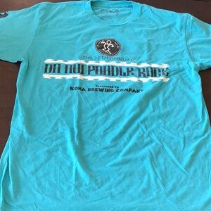 Da Hui Paddle Race Shirt Teal Women’s Large Octopus Oahu